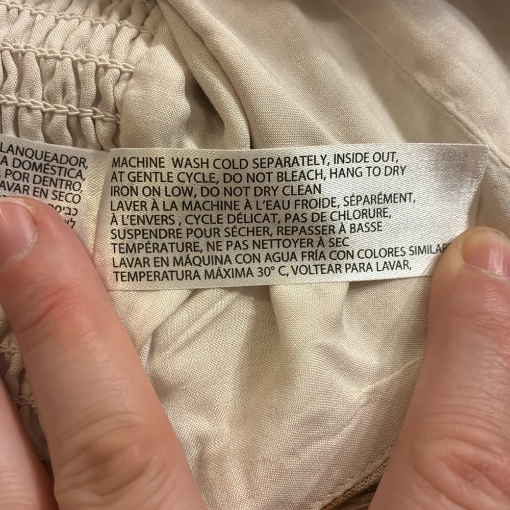 NWT DEX | Palm Print Button-Up Crop medium - Picture 10 of 10